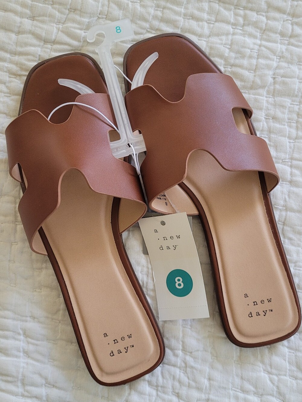 A New Day Nina Sandal In Cognac Size 8